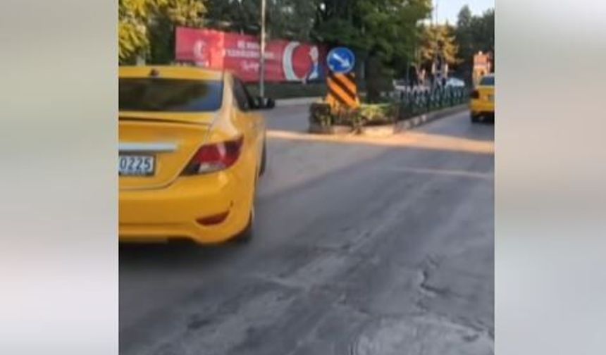 Vişnelik'te Terk Yönde Seyreden Taksi Sürücüsüne 20 Bin Lira Ceza