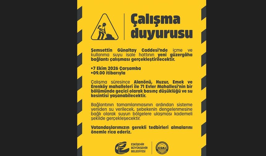 Şemsettin Günaltay’da Hat Güzergâh Değişimi Çalışması