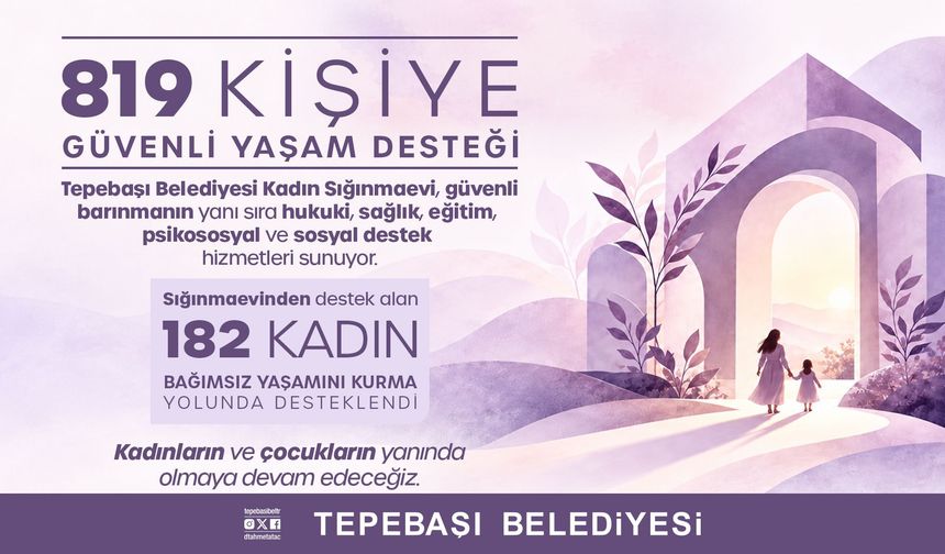 Tepebaşı’nda 819 Kadın Ve Çocuğa Güvenli Yuva