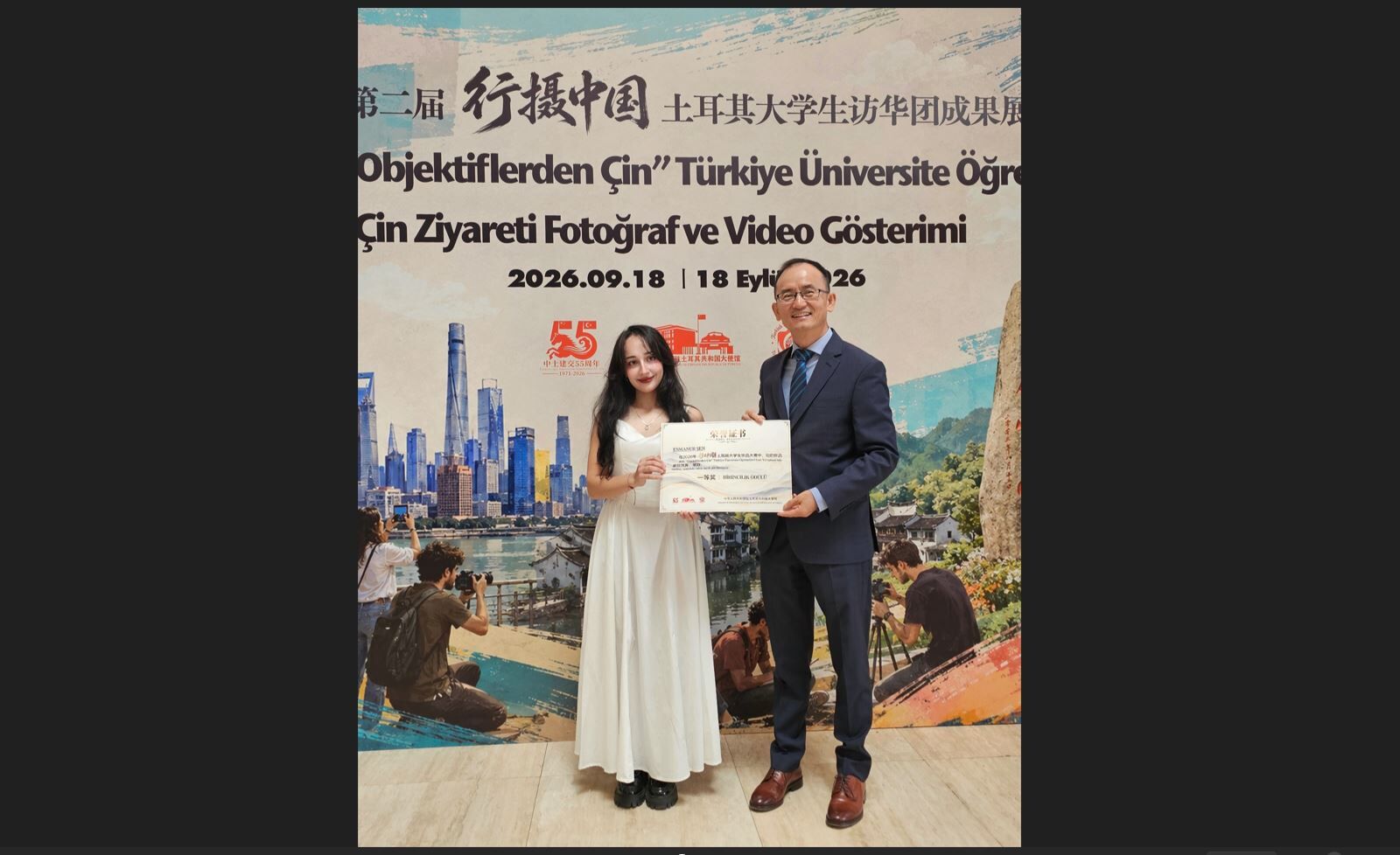İletişim Bilimleri Fakültesi öğrencisinden Çin’de birincilik